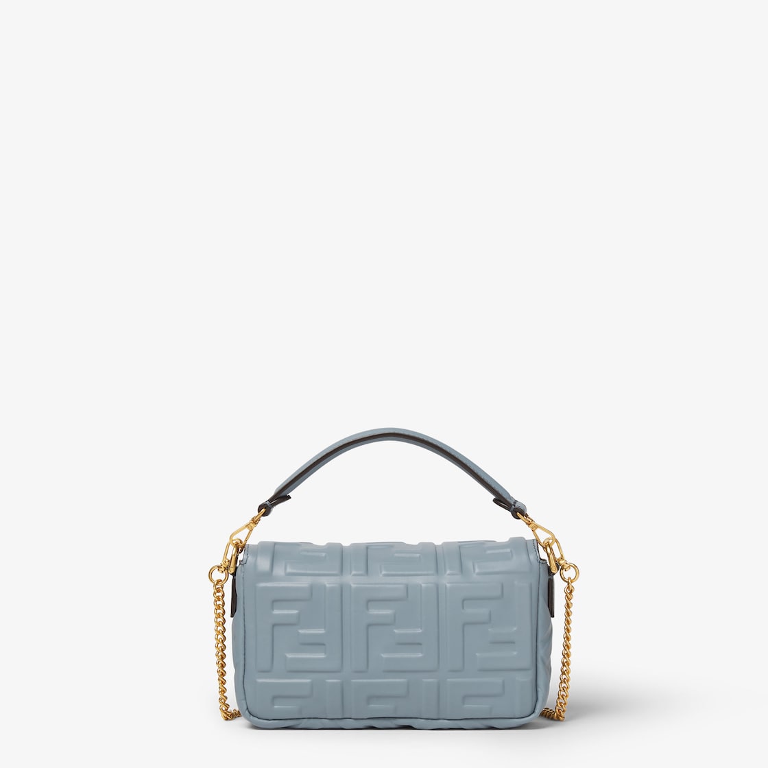 FENDI Baguette® Mini Mercury blue leather bag - Image 3